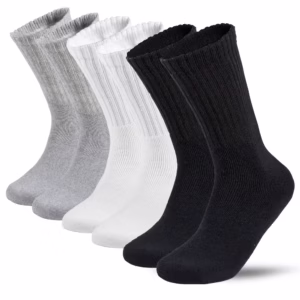 Long Crew Socks (Black)